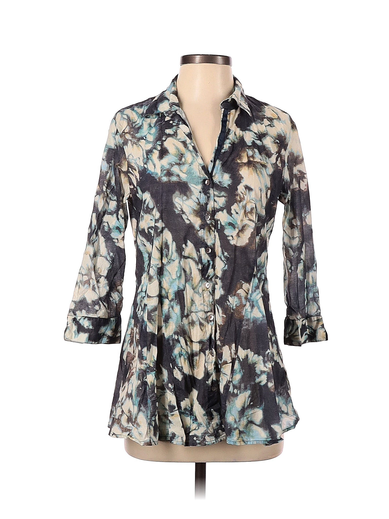 3/4 Sleeve Button Down Shirt size - P
